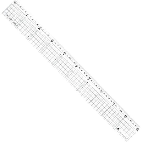 特価商品】30cm アクリル 方眼直定規 77089 Sokutei) シンワ測定