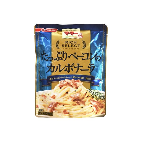 日清製粉ウェルナ マ・マー リッチセレクト ベーコンのカルボナーラ 260g x6 1662564（直送品）