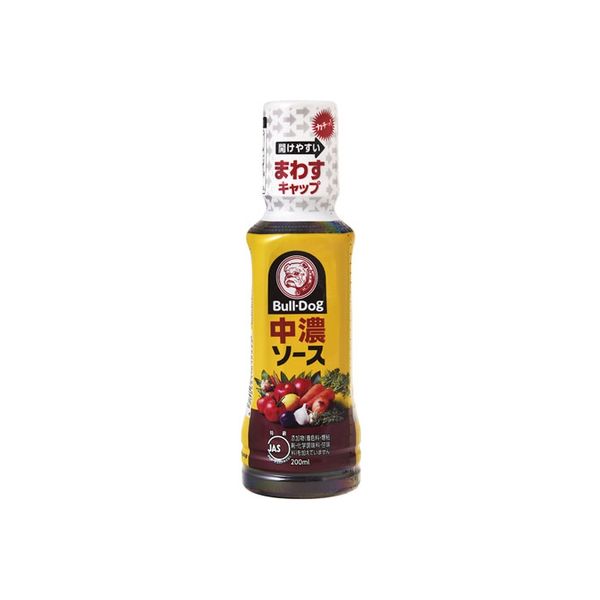 ブルドックソース 中濃ソース 200ml×10 2256223 1ケース（10入） ブルドックソース（直送品）