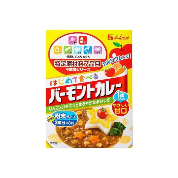 ハウス食品 ハウス 特定原材料７品目不使用バーモント 60g x6 2551599（直送品）