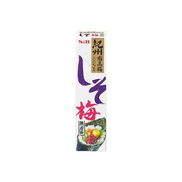 S&B エスビー しそ梅（無着色） 40g×10 2607187 1ケース（10入） エスビー食品（直送品）