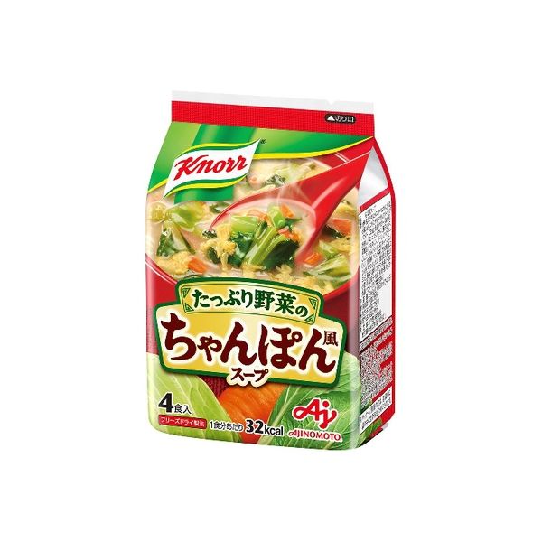 味の素 クノール ちゃんぽん風スープ 4食入 袋 29.6g×10 2815247 1ケース（10入）（直送品）