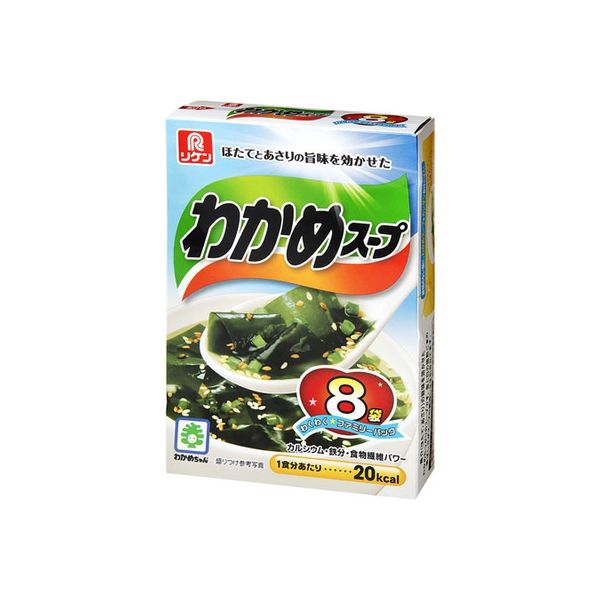 理研ビタミン わかめスープ ファミリーパック 8袋×6 2879451 1ケース（6入）（直送品）