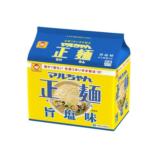 マルちゃん マルちゃん正麺旨塩 5食パック 112g×5×6 5161811 1ケース 