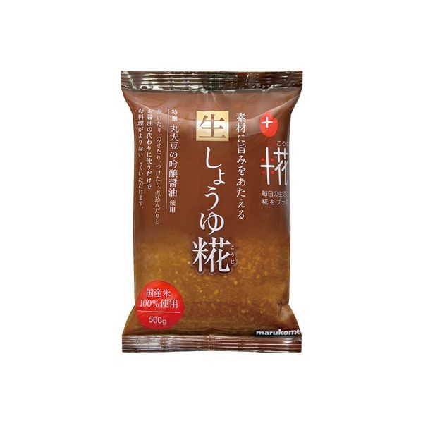 マルコメ プラス糀 生しょうゆ糀 500G 412104 1箱（20個入）（直送品） アスクル