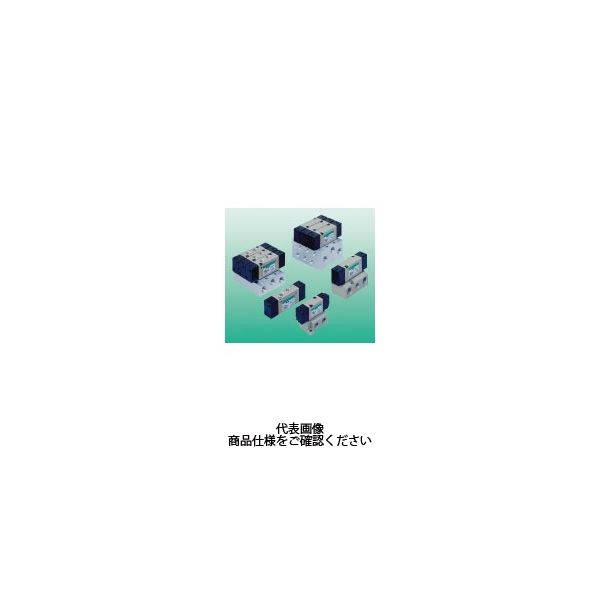 セレックスバルブ パイロット式5ポート弁マニホールド M4KB220ー08ーC23ー4ーDC24V M4KB220-08-C23-4-DC24V 1個(直送品)
