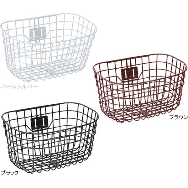 ミニカゴ ジーアールケー オシャレ丸型ワイヤーカゴ ブラック GK-601