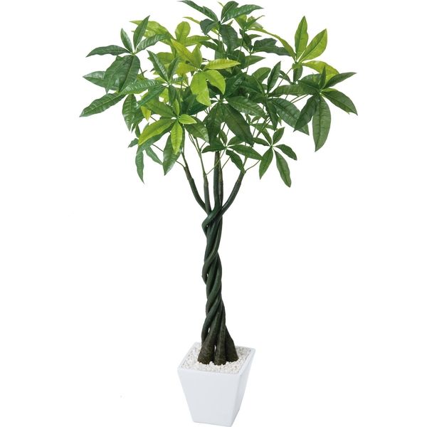 人工観葉植物　パキラポット(L)　110cm　GLA-1197　横浜ディスプレイミュージアム（直送品）