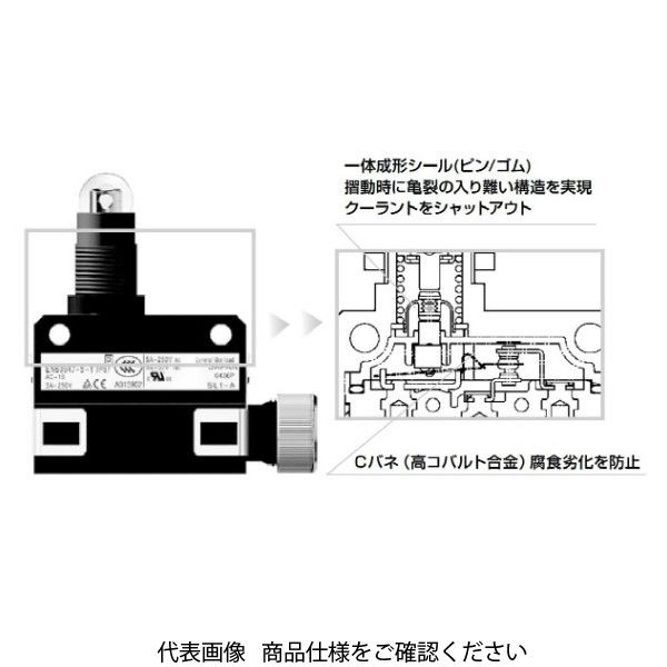 アズビル リミットスイッチ(小型、横型、耐環境) SL1ーEC SL1-EC 1個（直送品）