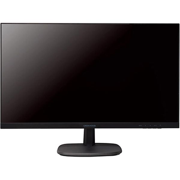 グリーンハウス 27型ワイドカラーLED液晶ディスプレイ GH-LCW27A-BK テレワーク 在宅 リモート（直送品）