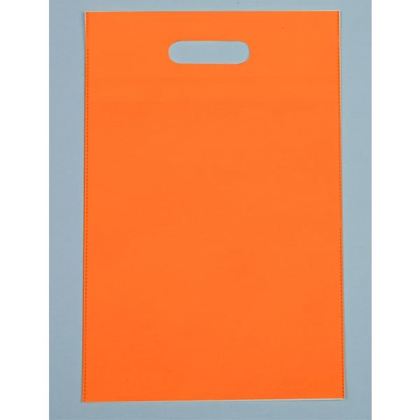 不織布小判抜きバッグ オレンジ SW2843-25 1セット（100個）（直送品）