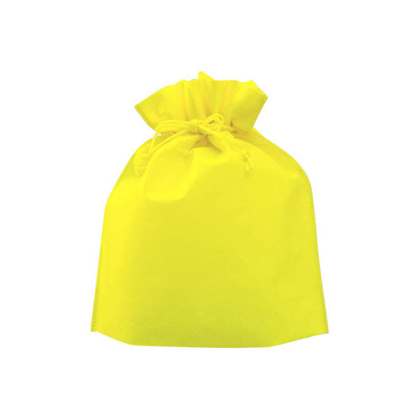 不織布巾着 レモン SW2528-17 1セット（100個）（直送品）
