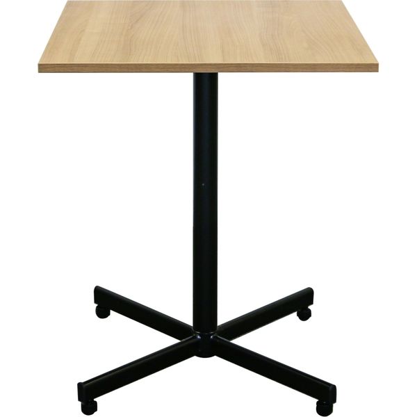 ハピラ カフェテーブル 自動調整アジャスター付き 幅600×奥行600×高さ720mm ナチュラル HPF0203-72NAT 1台（直送品）