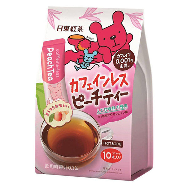 日東紅茶 カフェインレスピーチティー 1袋（10本入）