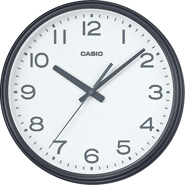 CASIO（カシオ計算機） アナログ 掛け時計 インテリアクロック メタリックグレー IQ-99-8JF 1個（取寄品）