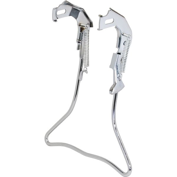 昭和インダストリーズ 外装正爪両立スタンド クロムメッキ(20インチ用) W-2 1個（直送品）