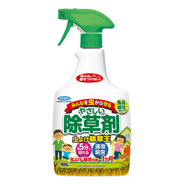 虫よけ除草王 1000ml 12本 　液体　除草剤　フマキラー