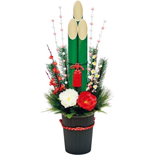 アルファ 松竹梅門松（餅花） TE7-3203（直送品） - アスクル