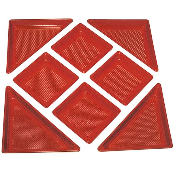 ニシキ 角皿（H-40）用 中仕切B 赤 2636020400 40セット（直送品）