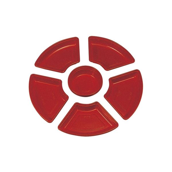 ニシキ オードブル（42）中仕切 PO-42赤（セット） 2610420000 60セット（5×12）（直送品）