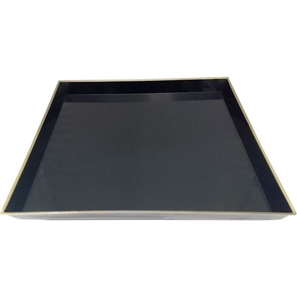 ニシキ 角皿（H-40）本体 黒金フチ 2133402350 40枚（10×4）（直送品）