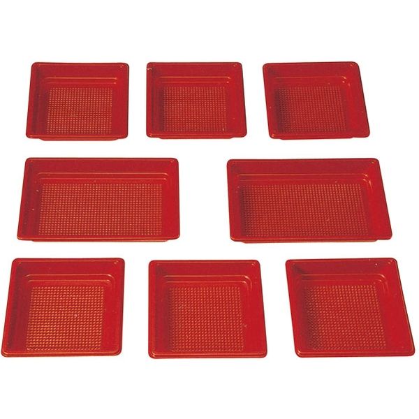 ニシキ 新ひぜん盛（40）中仕切E 赤 2621050400 20セット（直送品）