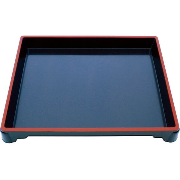 ニシキ 新ひぜん盛（中）赤フチ フタ付 2350802050 30組（5×6）（直送品）