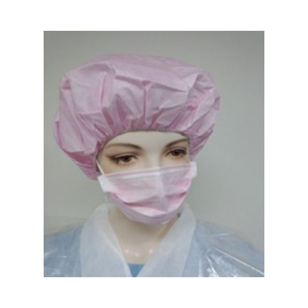 メディテックジャパン 帯電帽 丸型 ピンク 00635650 1000枚（50×20）（直送品）