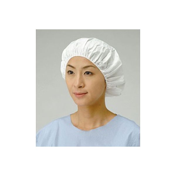 メディテックジャパン 帯電帽 丸型 ホワイト 00635648 1000枚（50×20）（直送品）