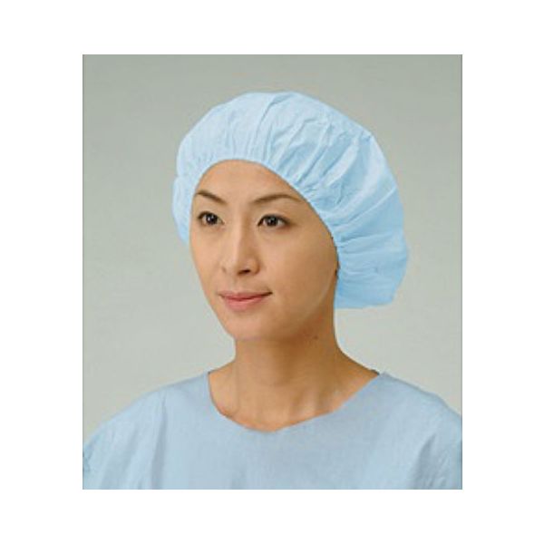 メディテックジャパン 帯電帽 丸型 ブルー 00635649 1000枚（50×20）（直送品）