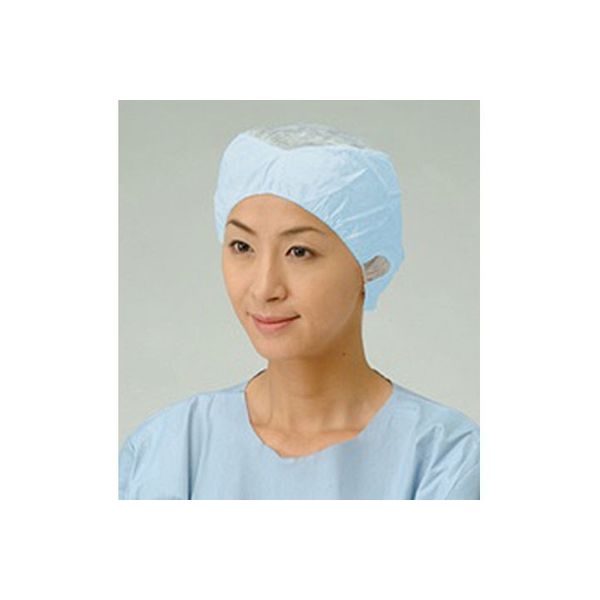 メディテックジャパン つば無 帯電帽 ブルー LL 00635659 200枚（20×10）（直送品）