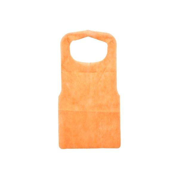 メディテックジャパン エプロン（A）平 オレンジ 00635667 2000枚（50×40）（直送品）