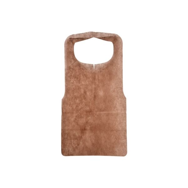 メディテックジャパン エプロン（A）平 ブラウン 00635666 1200枚(50×24)（直送品）