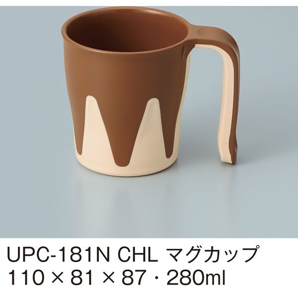 三信化工 マグカップ チョコレート UPC-181N-CHL 1セット（5個入）（直送品）