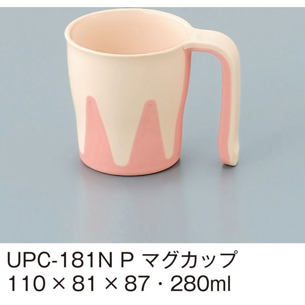 三信化工 マグカップ ピンク UPC-181N-P 1セット（5個入）（直送品）
