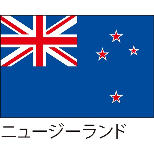 【世界の国旗】服部 応援・装飾用旗 ニュージーランド 105×70cm ポンジ 1枚（直送品）