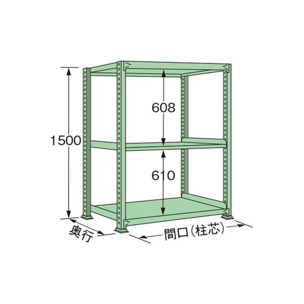 扶桑金属工業 中量ラック MG1515J03T（直送品）