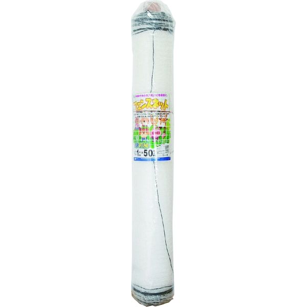 日本マタイ フェンスネット 17mm角目 1×50m 白 FENCE-NET（17）-1×50R 1セット（2本）（直送品）