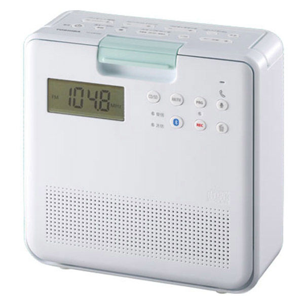 東芝 CDラジカセ TY-CB100 W CD/SD 内蔵マイク AM/FMラジオ リモコン付 防水5級 Bluetooth - アスクル