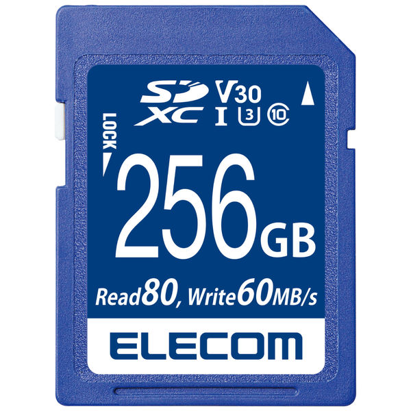 SD カード 256GB UHS-I 高速データ転送 データ復旧サービス MF-FS256GU13V3R エレコム 1個
