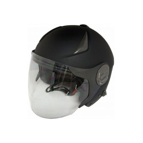 石野商会 Wシールドジェットヘルメット マットブラック MAX612W-MBK（取寄品）