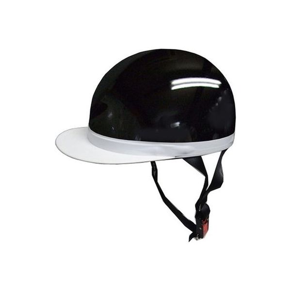 石野商会 半キャップヘルメット ブラック FS605B-BK（取寄品）
