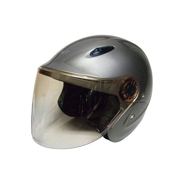 石野商会 セミジェットヘルメット チタン MAX207B-TI（取寄品）