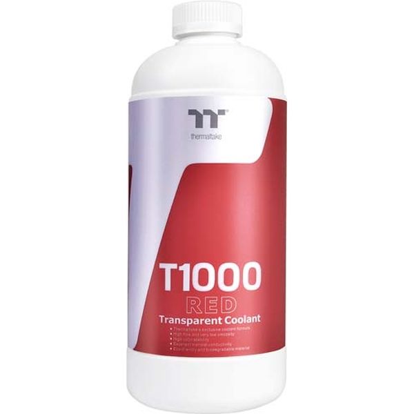 Thermaltake T1000 Transparent Coolant Red 1000ml CL-W245-OS00RE-A（直送品）