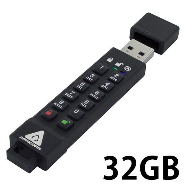 Apricorn Aegis Secure Key 3Z - USB3.0/3.1 Flash Drive ASK3Z-32GB（直送品）