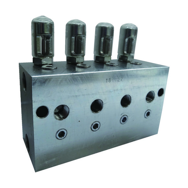 広和 KWK 潤滑装置 デュアルライン用分配弁 KW-38 1台 160-9626（直送品）