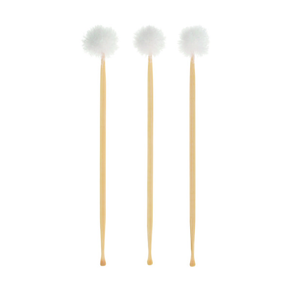 グリーンベル GREENBELL ぼん天耳かき 3本組 全長160mm QQ-605 1袋(3本) 137-3598（直送品）