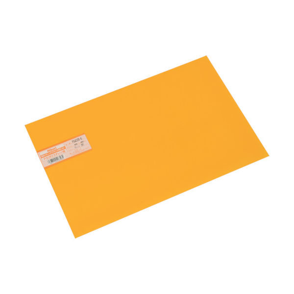 光 ポリスチレン板 オレンジ透明 300×450×0.5mm PS4035-6 1枚 820-2041（直送品）