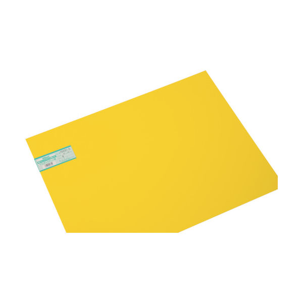 光 ポリスチレン板 黄 450×600×1.0mm PS4061-5 1枚 820-2054（直送品）