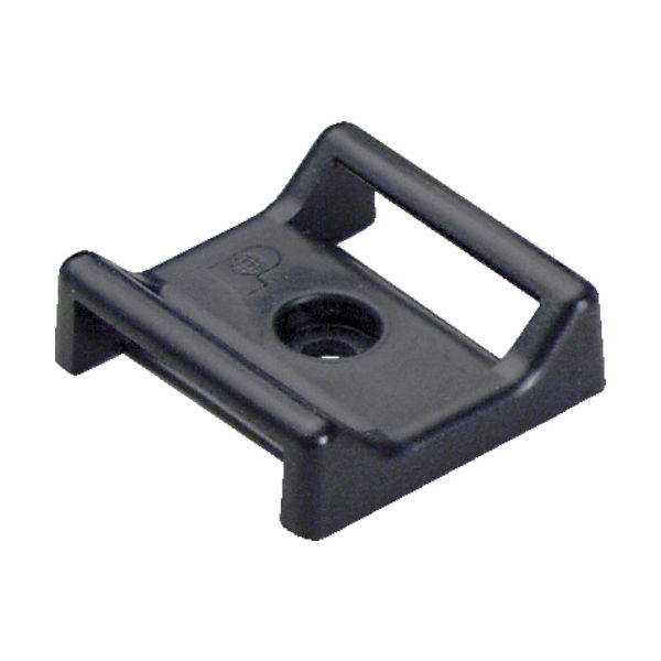 PANDUIT タックタイ用タイマウント ゴム系粘着テープ付き 黒 (25個入) ABMT-A-Q20 1袋(25個)（直送品）